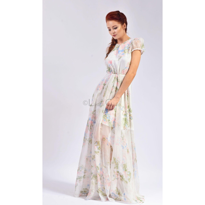 Rochie Floarea, cu spate gol