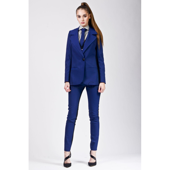 Costum Ramona color-mix cu 3 piese