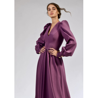 Rochie Antonia 1 , fusta in A inchidere fermoar spate, maneca bufanta, personalizata