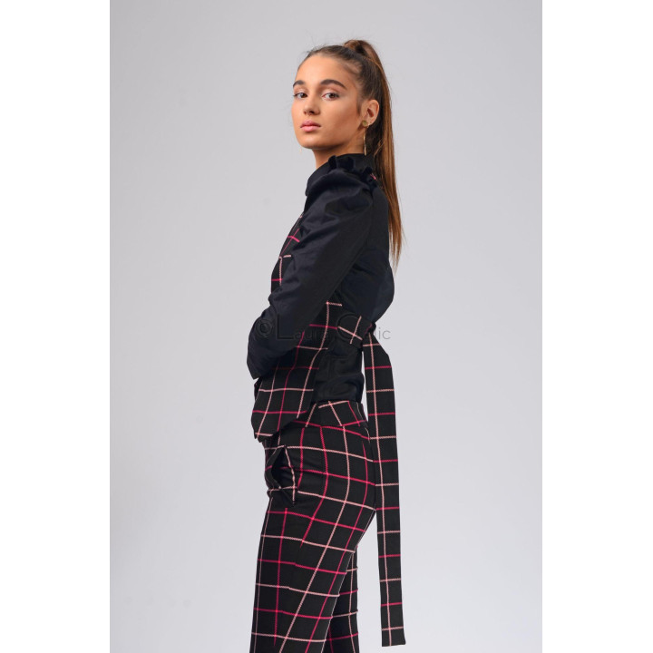 Costum Ramona 3 piese, sacou, pantaloni stramti, vesta catarama