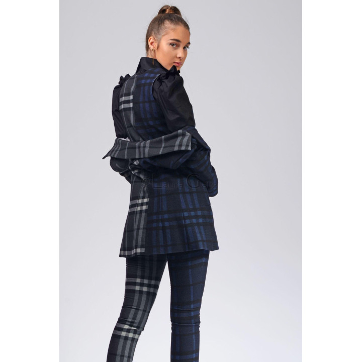 Costum Ramona 3 piese, sacou, pantaloni stramti, vesta