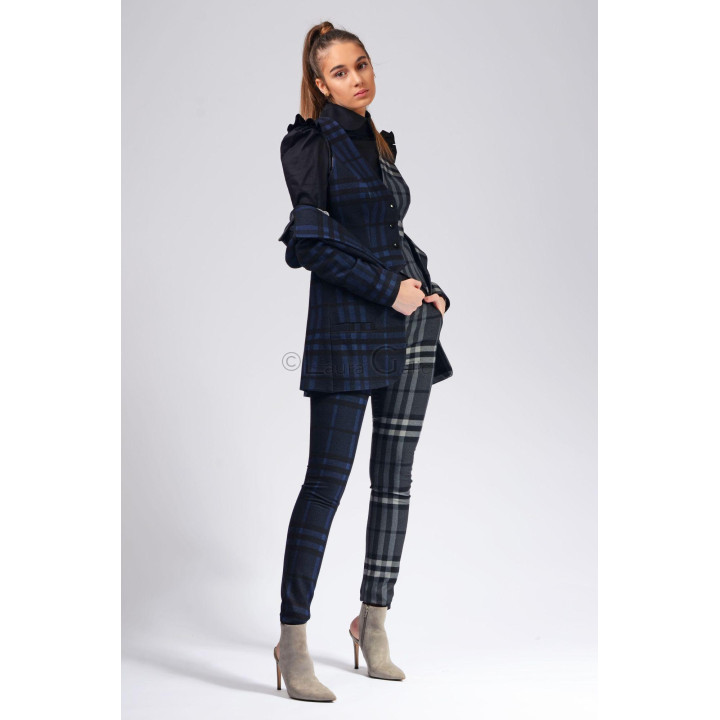 Costum Ramona 3 piese, sacou, pantaloni stramti, vesta