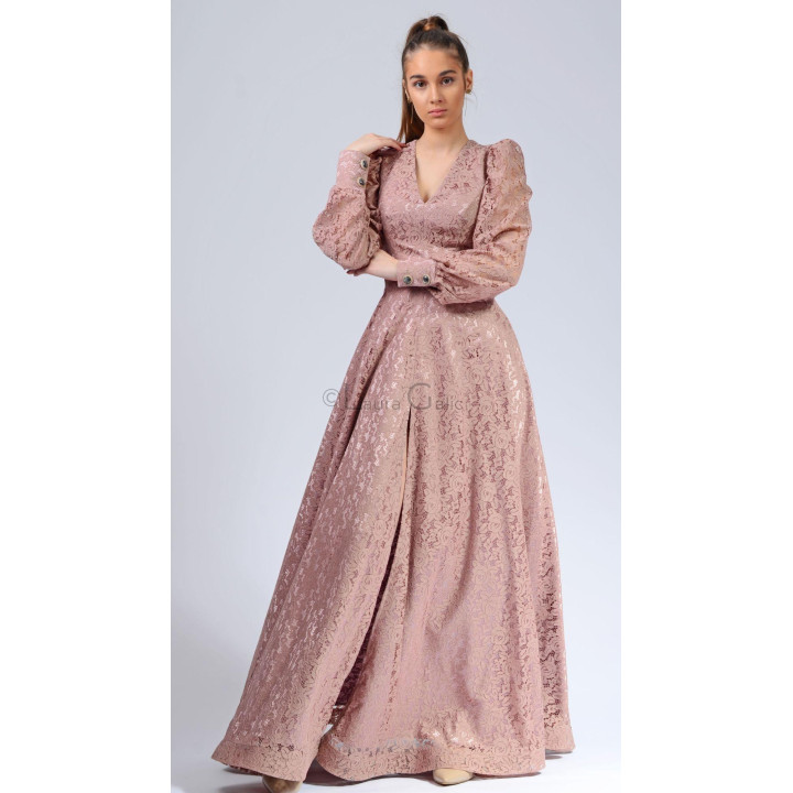 Rochie Antonia 4, roz prafuit