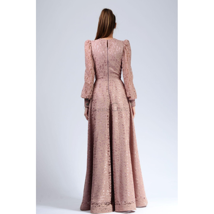 Rochie Antonia 4, roz prafuit