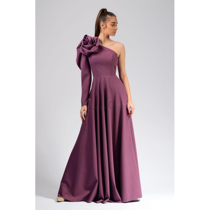 Tatiana 2 floor-length dress with a fitted bodice and full skirt