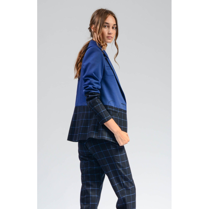 Costum Ramona split albastru