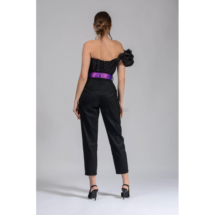 Compleu Kendra  corset Matase cu pantaloni Zoot