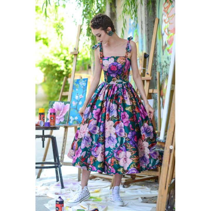 Rochie Loredana 4 bretele reglabile, la comanda