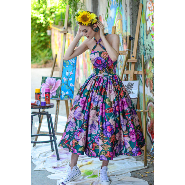 Rochie Loredana 4 bretele reglabile, la comanda