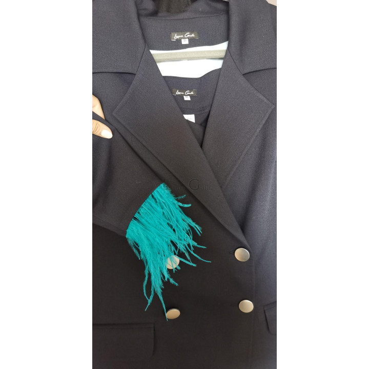 Ramona feathers suit