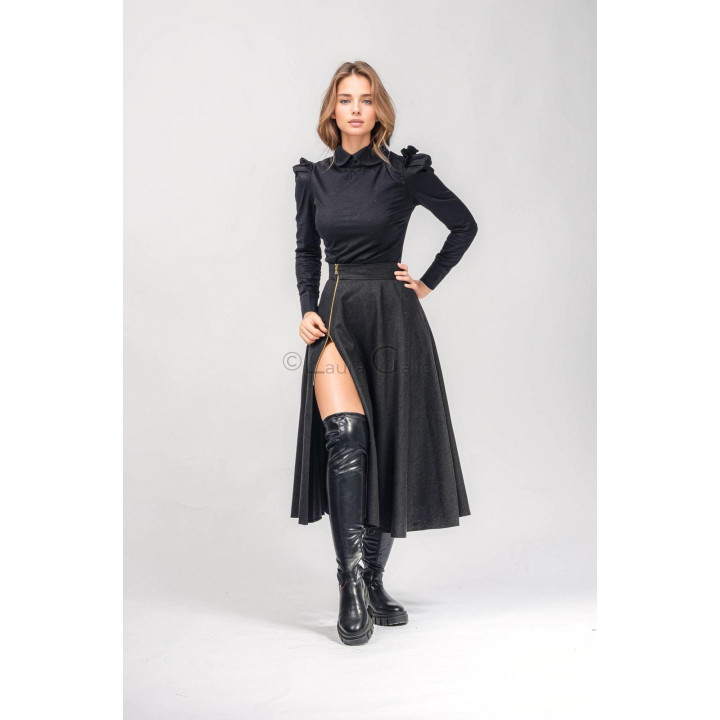 Robin wool skirt, made to order