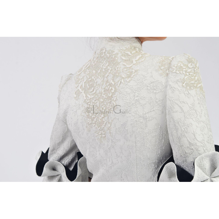 Brocade Federica  white jacket