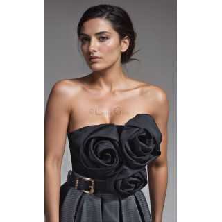 Marisa skirt and Silk rose corset ensemble