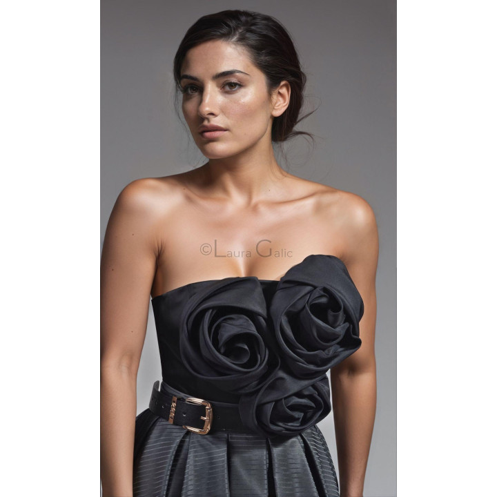 Marisa skirt and Silk rose corset ensemble