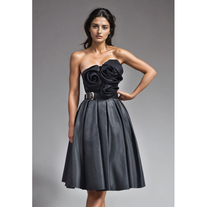 Marisa skirt and Silk rose corset ensemble