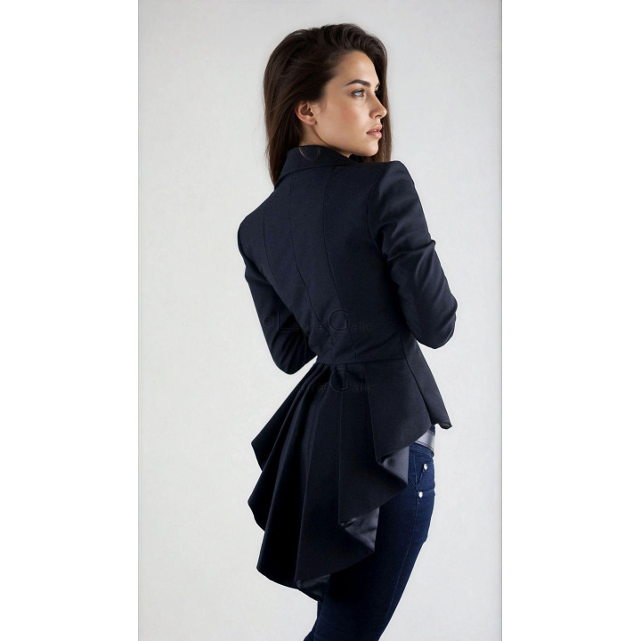 Mina tuxedo-tail jacket