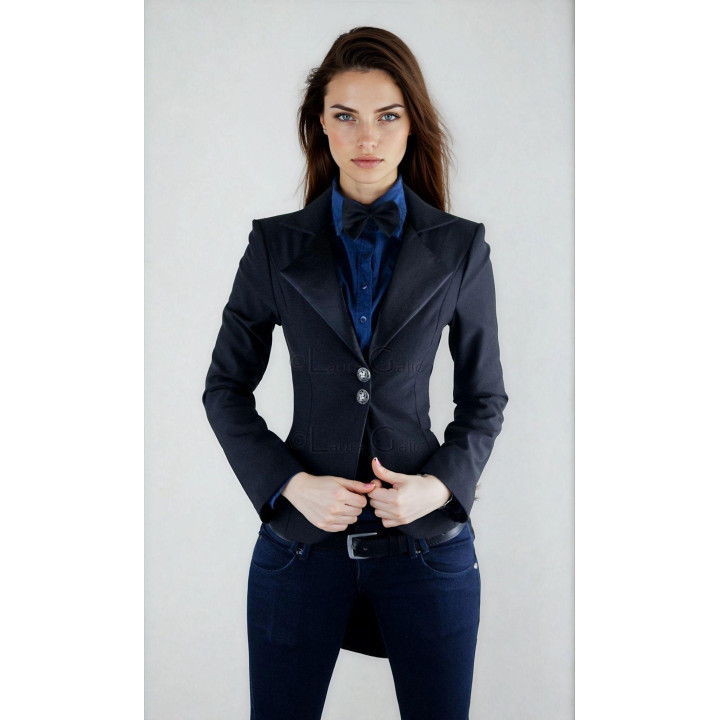 Mina tuxedo-tail jacket