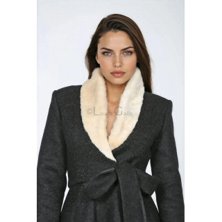 Gaia 2 Coat with Fur Collar | Laura Galic