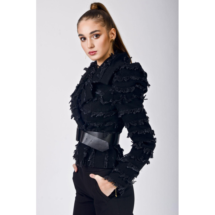 Sacou denim matlasat Carmen