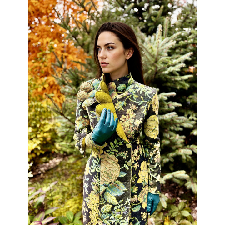 Palton Victra cu Imprimeu Floral | Laura Galic
