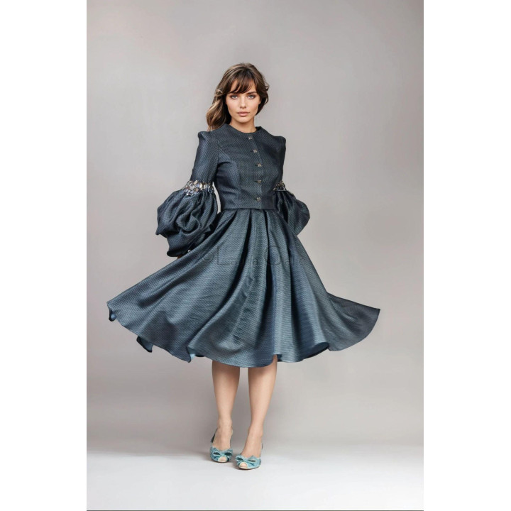 Brocade Federica 3 with midi skirt stock