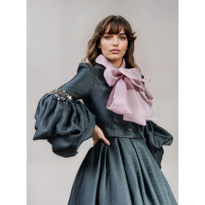 Brocade Federica 3 with midi skirt stock