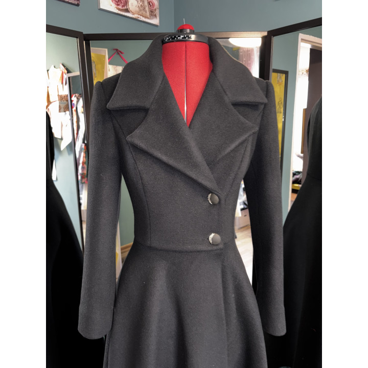 Palton Ofelia Lung (guler detasabil), stoc