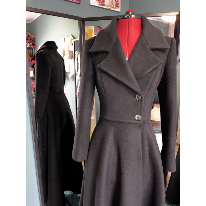 Palton Ofelia Lung (guler detasabil), stoc