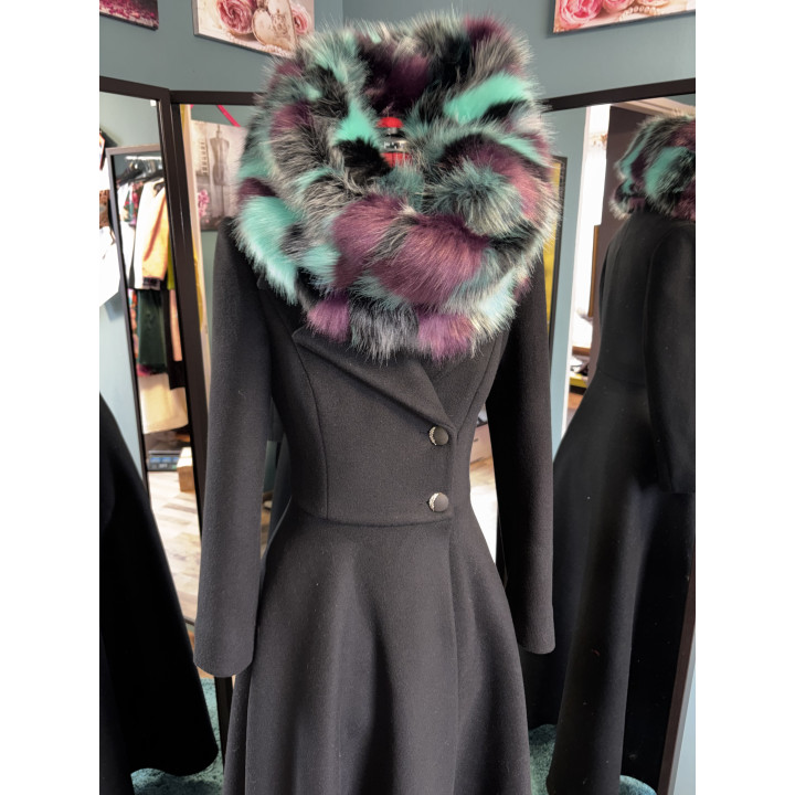 Palton Ofelia Lung (guler detasabil), stoc