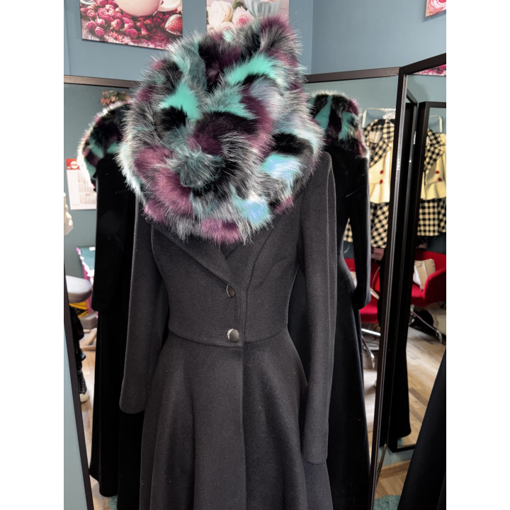 Palton Ofelia Lung (guler detasabil), stoc