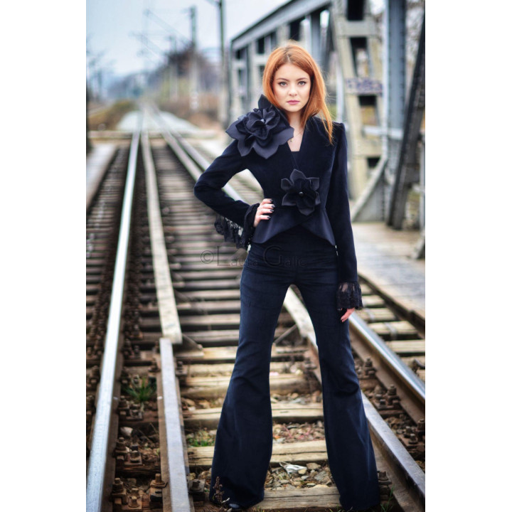 Pantaloni Evazati stoc, catifea bumbac 100%, 40-42