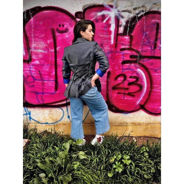 Ramona patchwork jacket, oversized