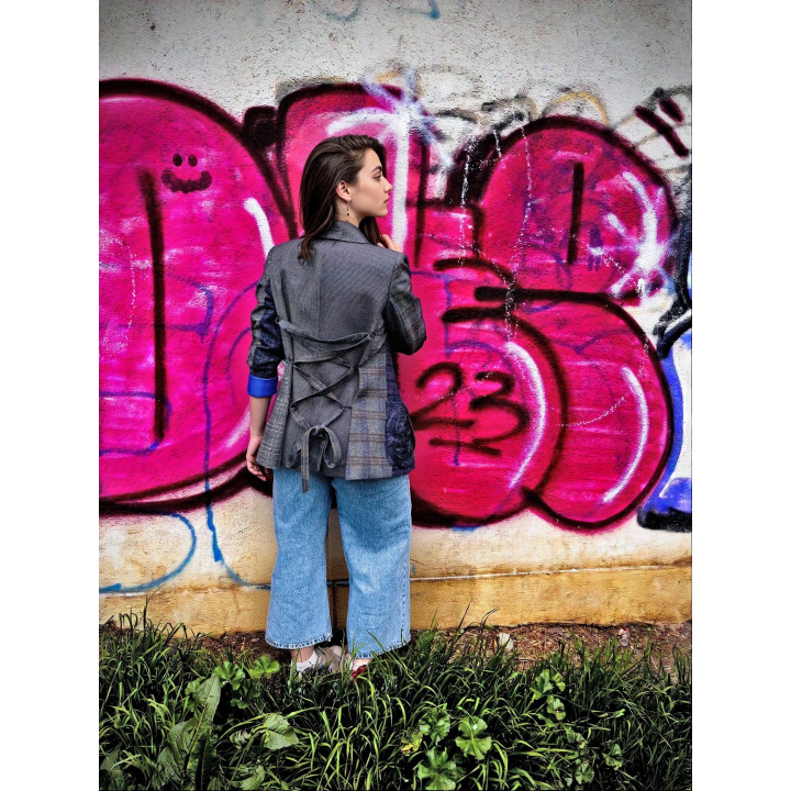 Ramona patchwork jacket, oversized