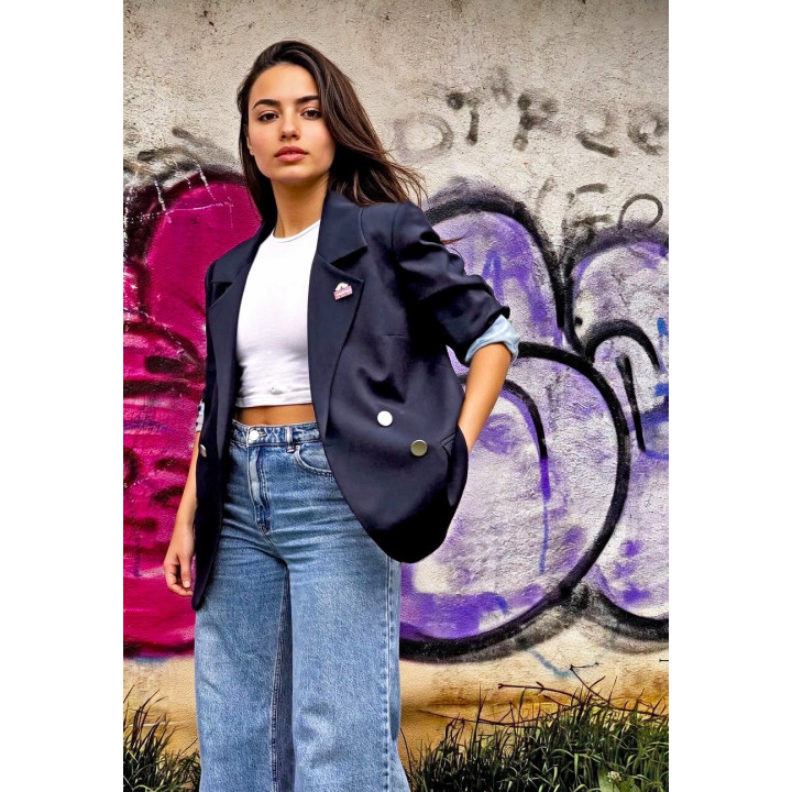 Darius boyfriend-jacket, oversized fit