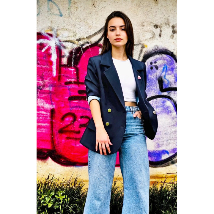 Sacou-boyfriend Darius , croi supradimensionat 