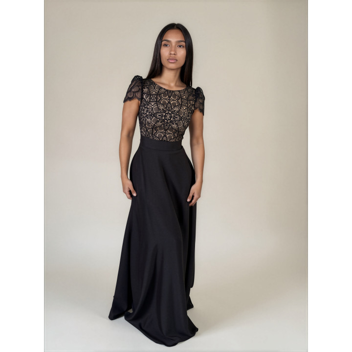 Compleu 3 piese: Bluza Crina dantela, fusta Hera, catrinta detasabila