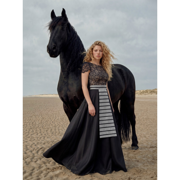 Compleu 3 piese: Bluza Crina dantela, fusta Hera, catrinta detasabila