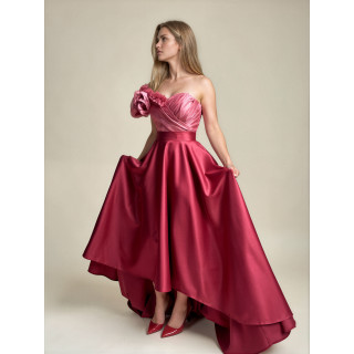 Kendra silk corset and train skirt ensemble